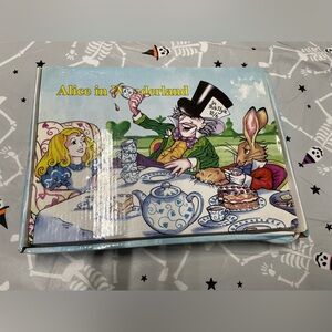 Set of 4 - Paul Cardew England  Alice In Wonderland Cafe Teabag Rests NEW IN BOX